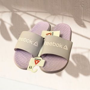 NWT Reebok Women's Dual Density Slip-On Slides, Hazel and Barley Pink